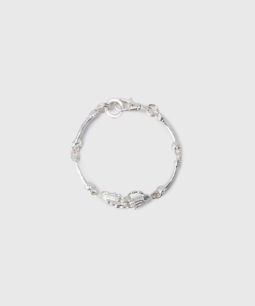 SKELETON BRACELET (MATTE SILVER)