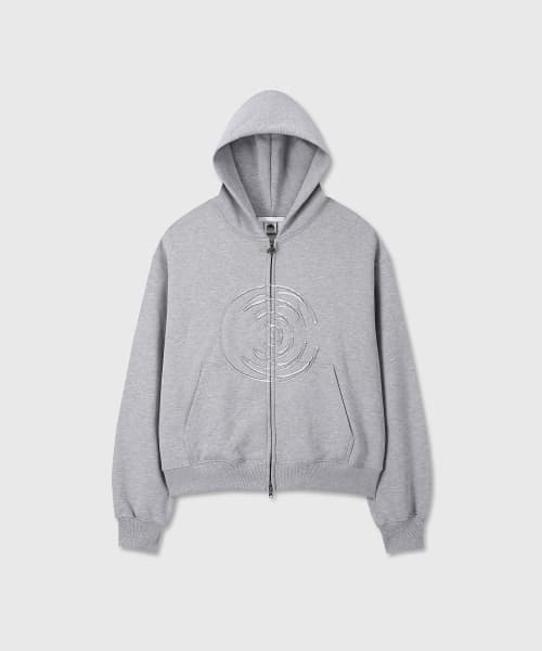 D.M.Y LOGO HOOD ZIP-UP (MELANGE GRAY)