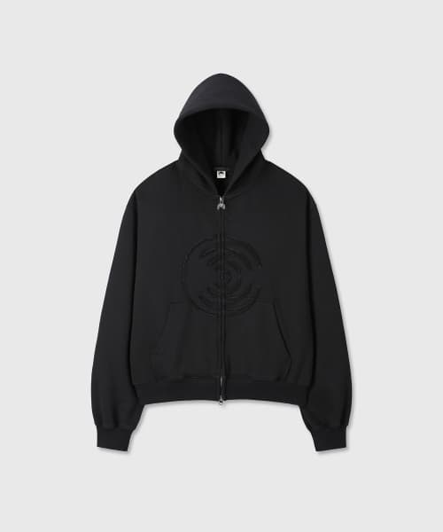 D.M.Y LOGO HOOD ZIP-UP (BLACK)